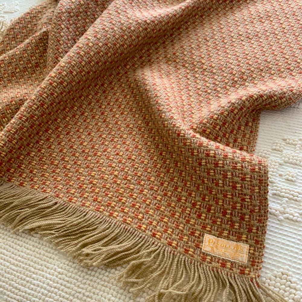 Vintage Pendleton Knit Blanket